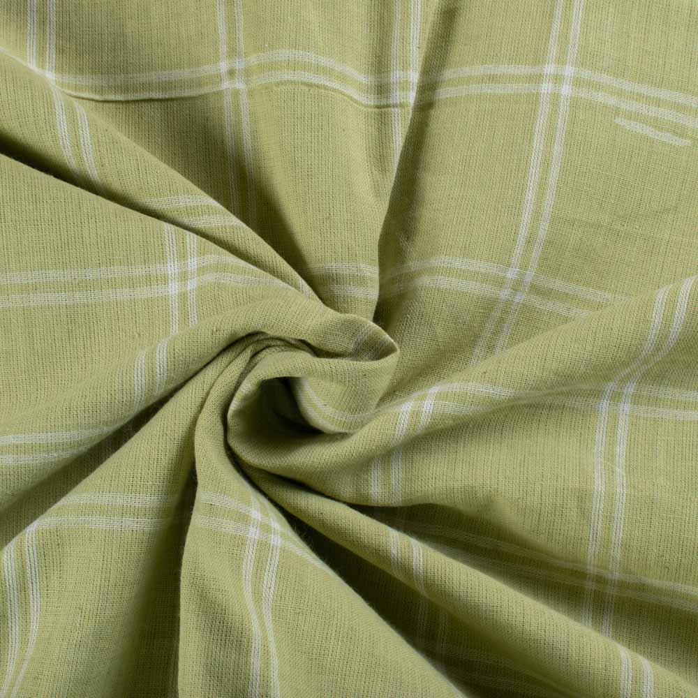 Handwoven YD Cotton Check - Citrus