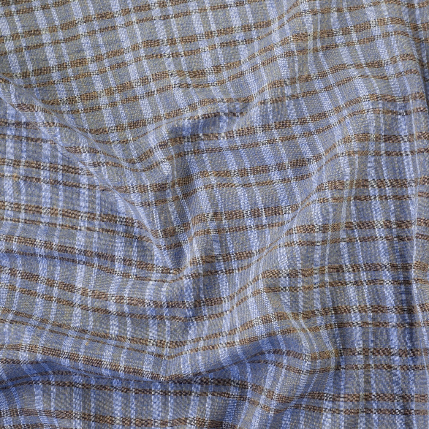 Handwoven YD Cotton - Denim Plaid