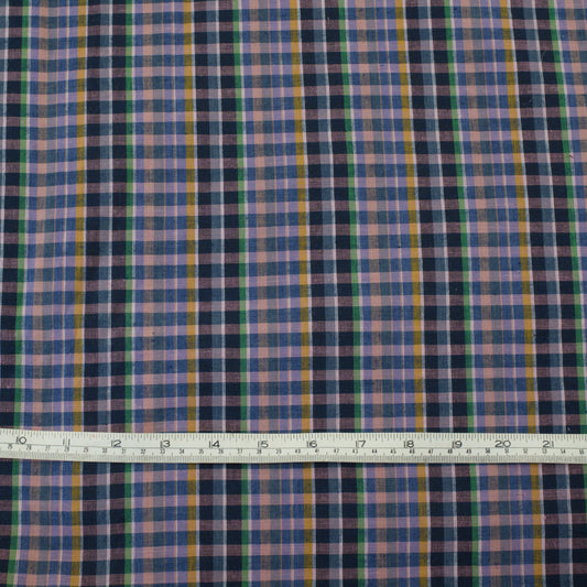 Handwoven YD Cotton Check - Nocturne