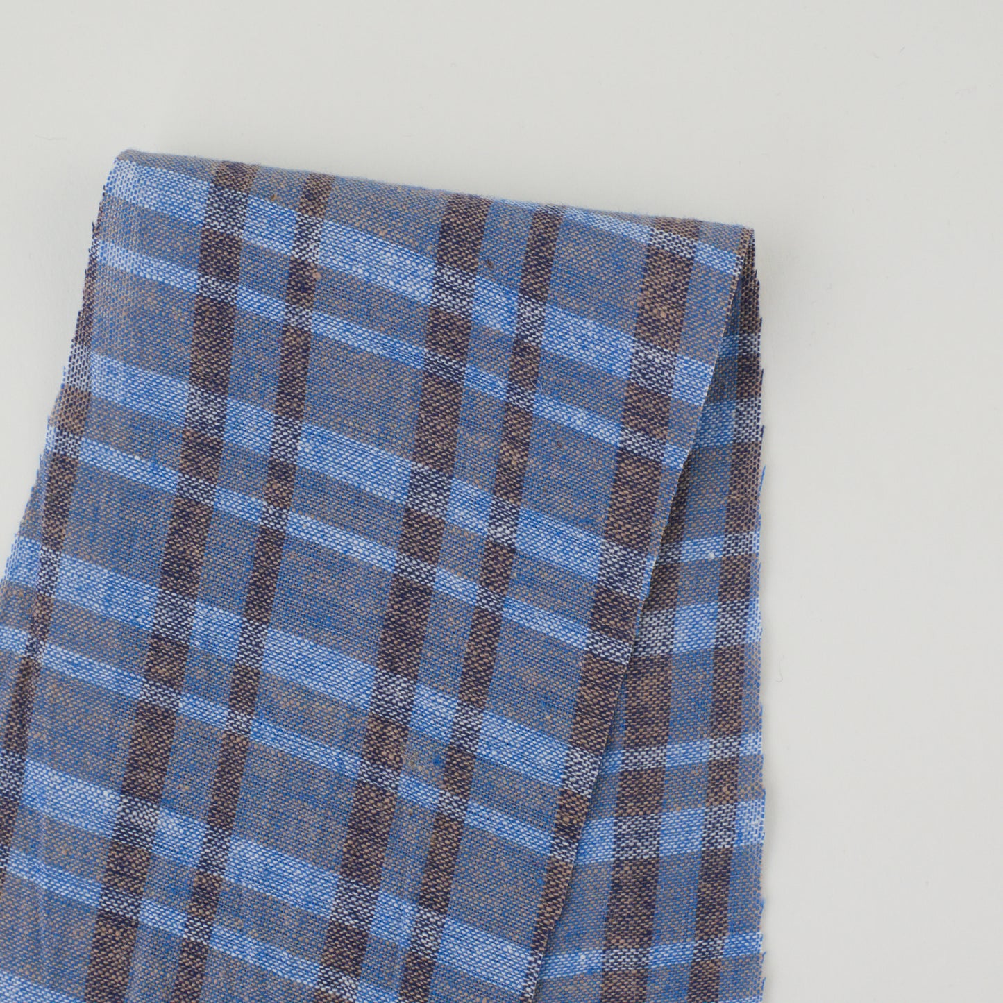 Handwoven YD Cotton - Denim Plaid