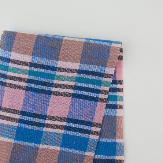 Handwoven YD Cotton Check - Dusk