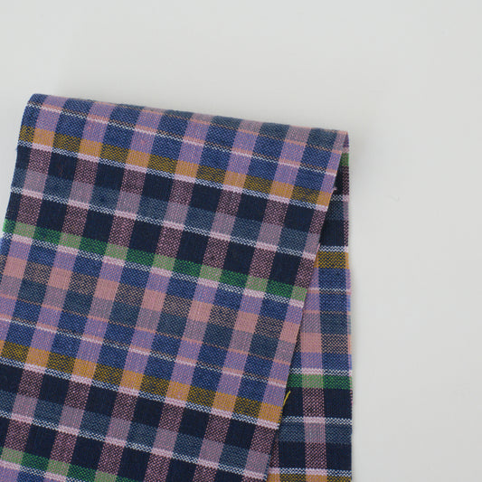 Handwoven YD Cotton Check - Nocturne