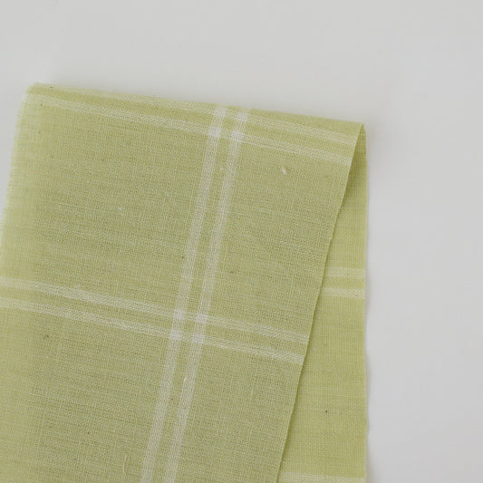 Handwoven YD Cotton Check - Citrus