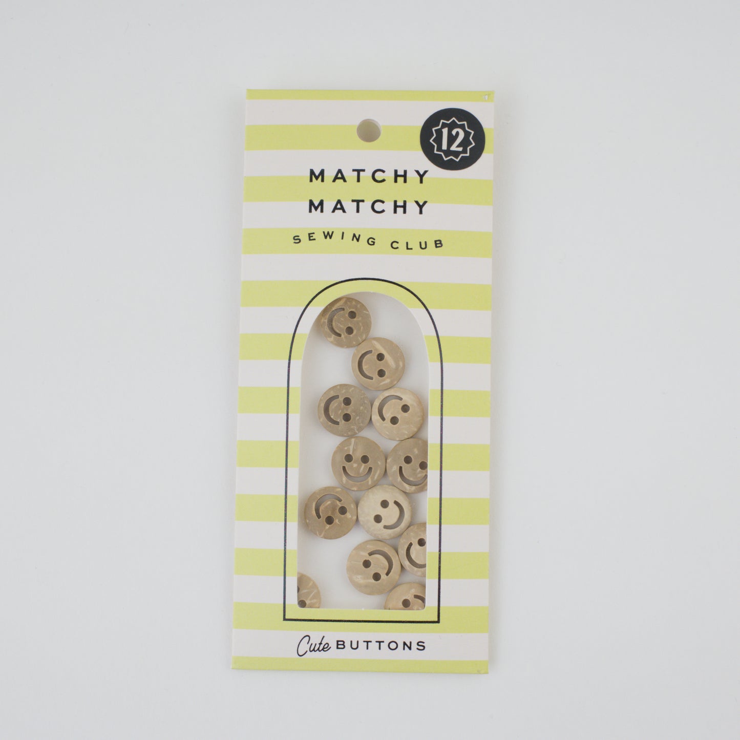 Smiley Face 1/2" Wood Buttons