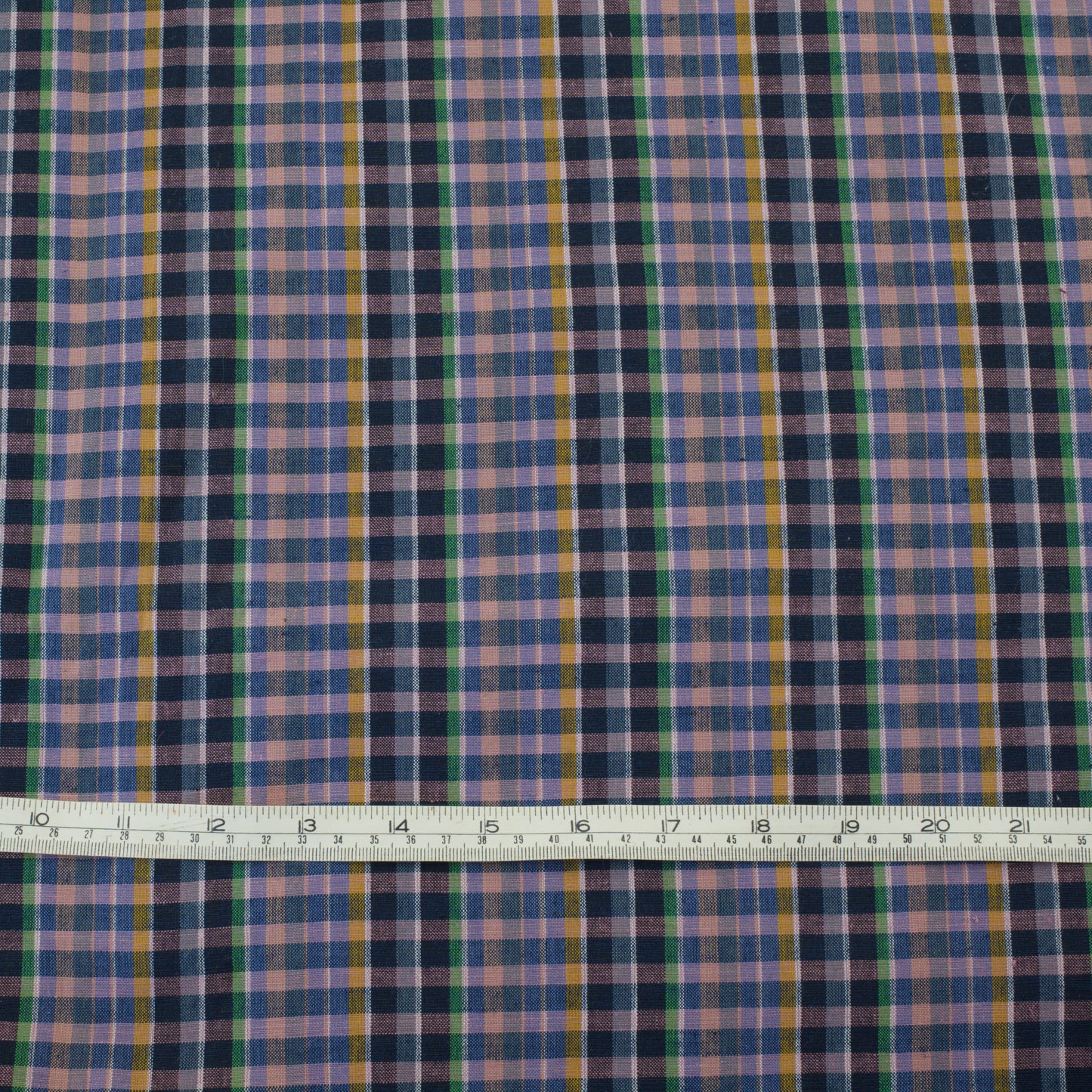 Handwoven YD Cotton Check - Nocturne