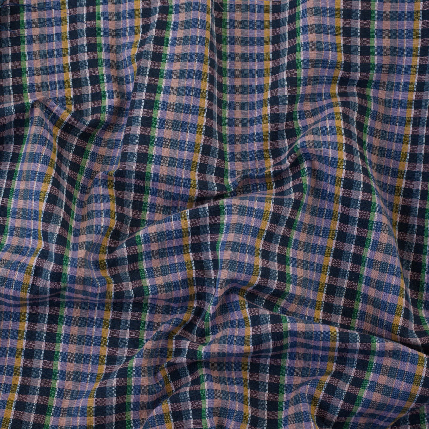 Handwoven YD Cotton Check - Nocturne