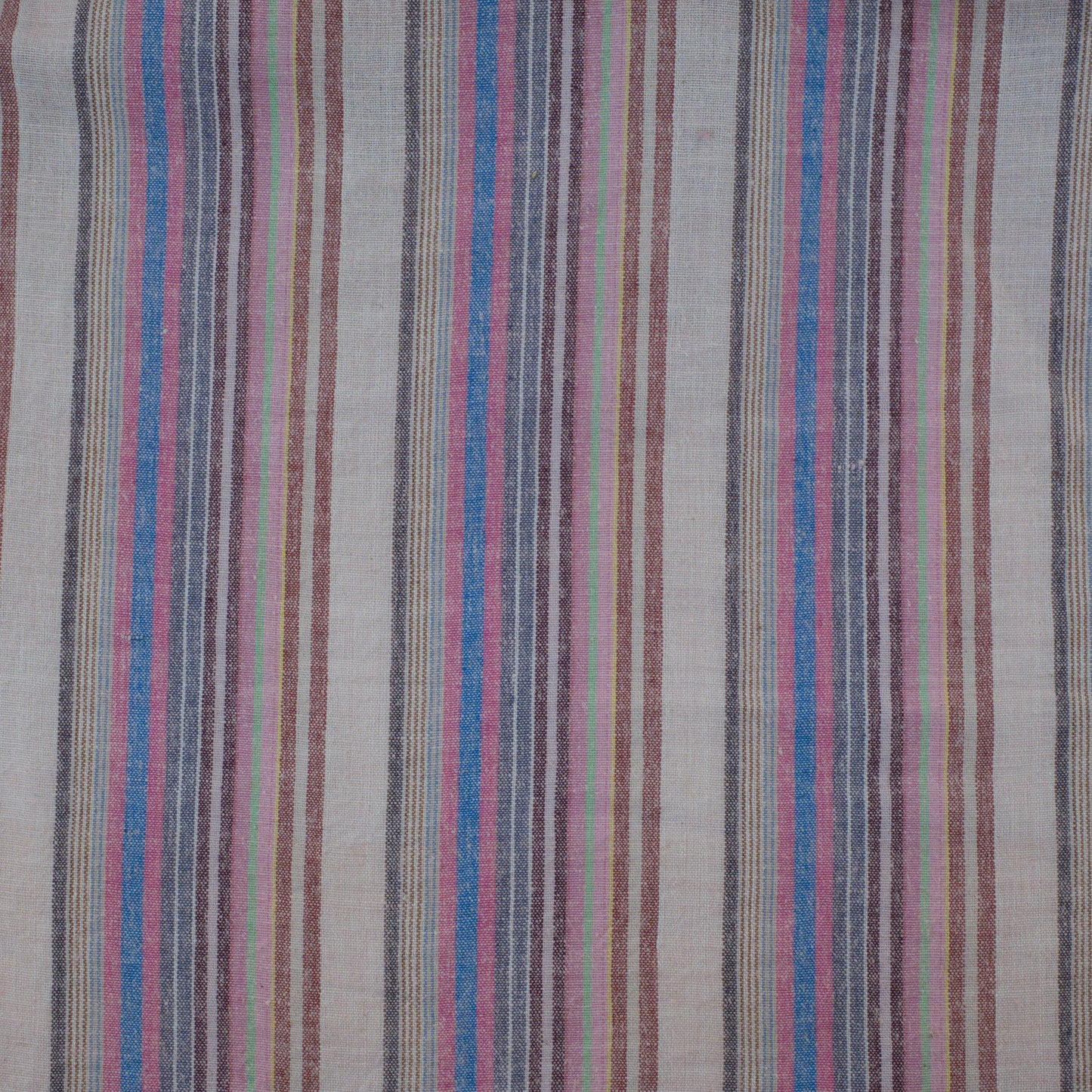 Handwoven Cotton/Hemp Stripe - Heather