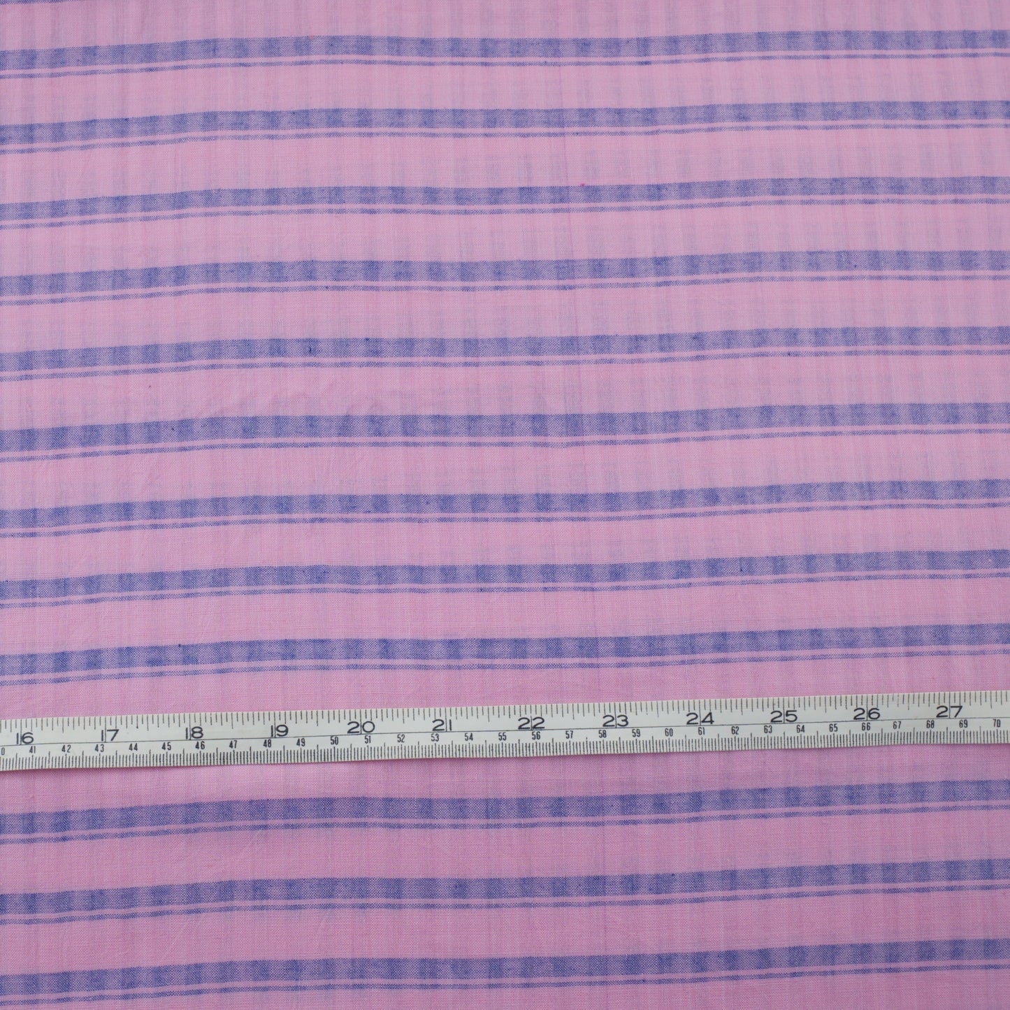 Handwoven Cotton - Pink and Purple Stripe