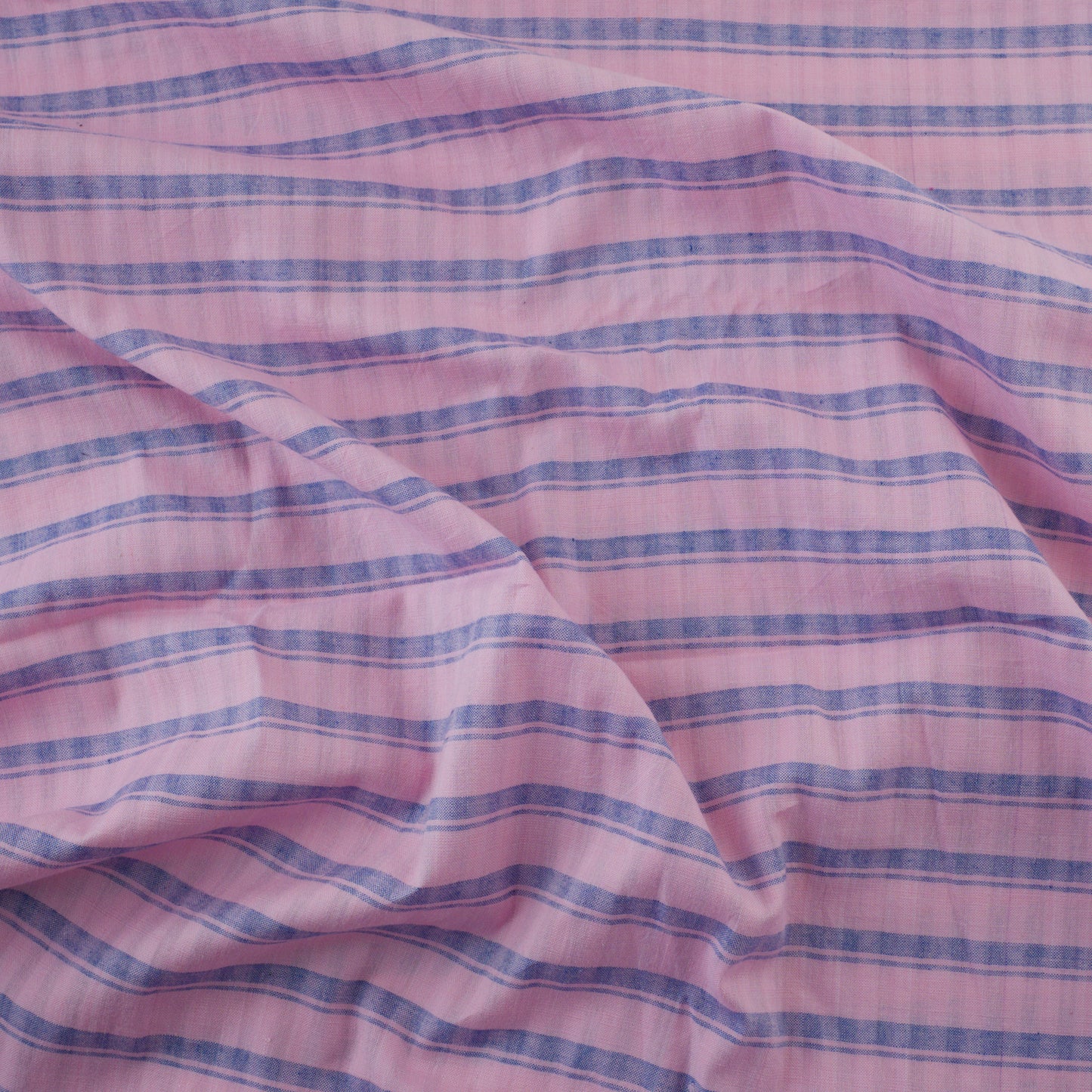 Handwoven Cotton - Pink and Purple Stripe